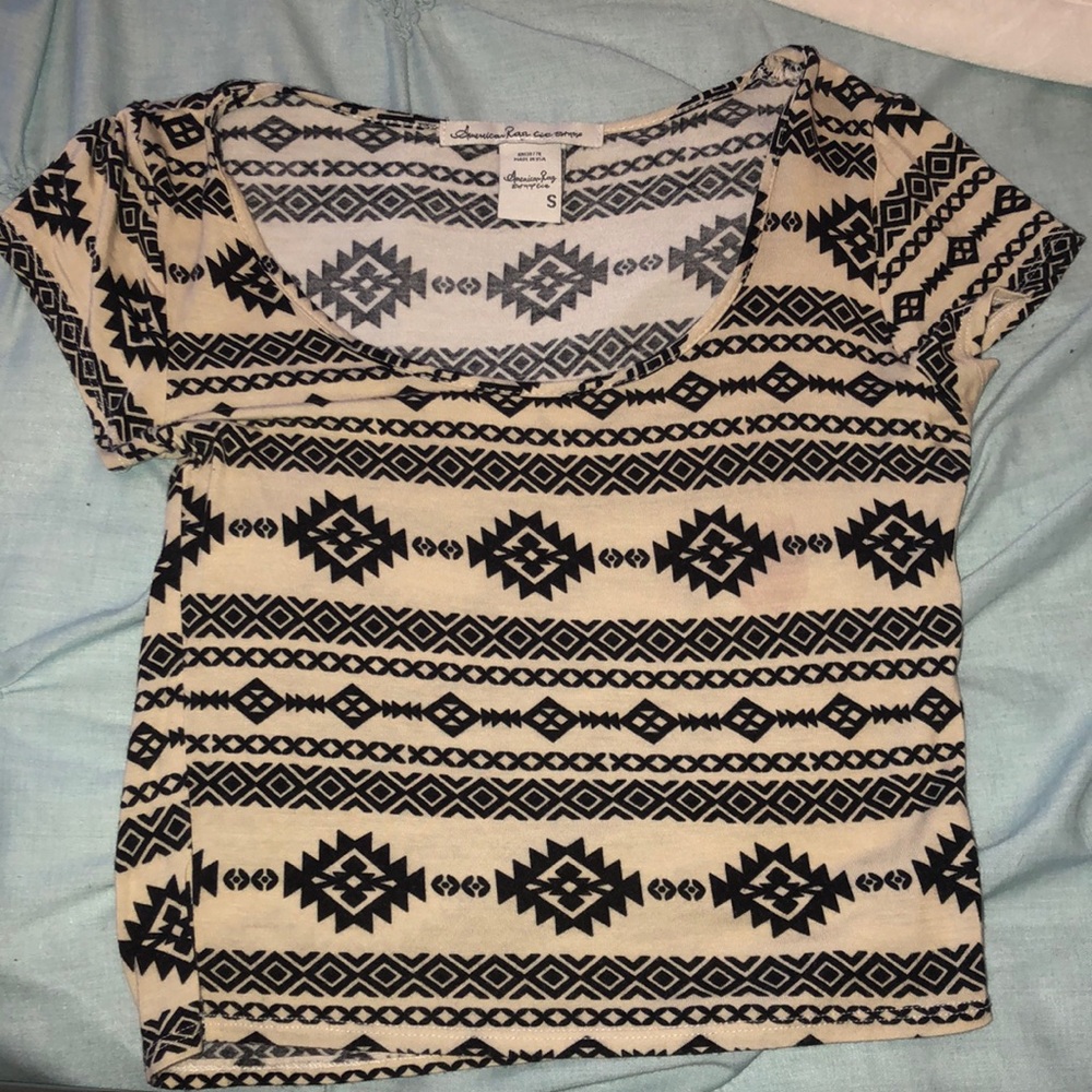 tribal print crop top